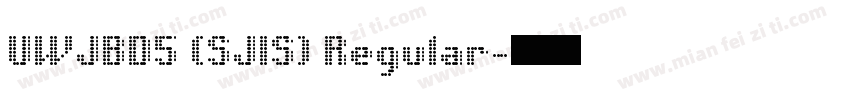 UWJBD5 (SJIS) Regular字体转换